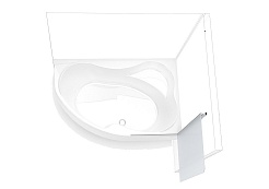 Aquanet Шторка на ванну AQ1-R матовое стекло – фотография-3