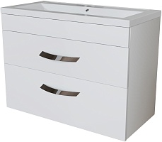 Mixline Тумба под раковину Марго 80 подвесная белая