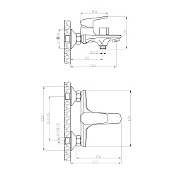 Tokito Смеситель для ванны Happo хром TOK-HAP-1014 – фотография-8