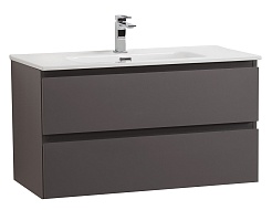 BelBagno Тумба под раковину Kraft 100 подвесная Темно-Серый матовый – фотография-1