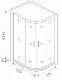Good Door Душевой уголок LATTE R-120-C-WE – фотография-2