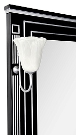 Aquanet Мебель для ванной Паола 120 черная/патина серебро (182132) – фотография-10