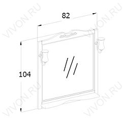 Opadiris Мебель для ванной Тибет 80 беленый бук – фотография-2