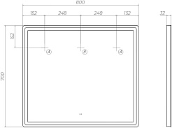 Vigo Мебель для ванной Geometry 2-800 белая – фотография-12