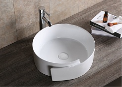 Ceruttispa Раковина накладная 44 CR0066 белая – фотография-2