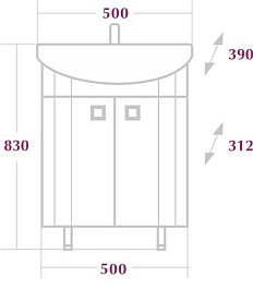 Onika Мебель для ванной Лига 50 R – фотография-7