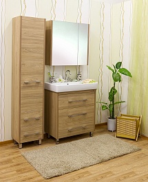 Sanflor Тумба с раковиной Ларго 70 вяз швейцарский, Q 70 – фотография-2