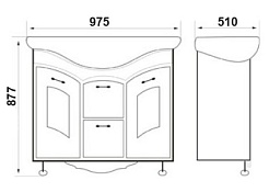 Атолл Мебель для ванной "Мастер и Маргарита" орех – фотография-8