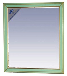 Misty Зеркало для ванной Vena 90 салатовая патина – фотография-1