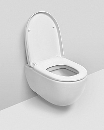 Am.Pm Крышка-сиденье Awe C117852WH с микролифтом, петли хром – фотография-2