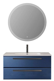 BelBagno Мебель для ванной Eco Cer-N 100 CZR-8095-100 sapfiro ручки чёрные – фотография-1