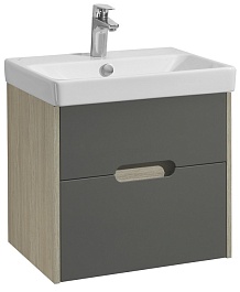Акватон Тумба под раковину Оливия 55 Грей/Дуб Ойстер – фотография-1