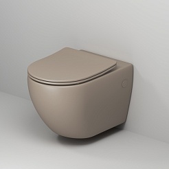 Grossman Унитаз подвесной Color GR-4411BRLMS светло-коричневый матовый – фотография-5