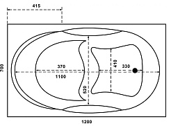 Bas Акриловая ванна Рио 120х70 – фотография-4