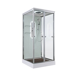 Avacan Душевая кабина 100/100 V2010LED прозрачная – фотография-11