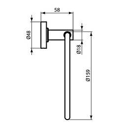 Ideal Standard Полотенцедержатель IOM кольцо – фотография-3
