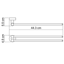 WasserKRAFT Держатель полотенец рога "Donau K-9431" – фотография-3