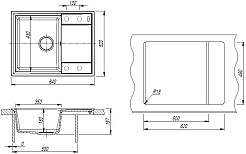 Florentina Мойка кухонная Консул 640 серый шелк – фотография-4