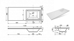 Style Line Мебель для ванной Жасмин 120 Люкс PLUS R (1 ящик) – фотография-7