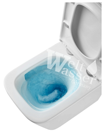 WeltWasser Унитаз подвесной GELBACH 043 MT-WT белый матовый – фотография-4