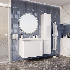 ASB-Mebel Шкаф пенал Бьянка 35 подвесной белый – фотография-3