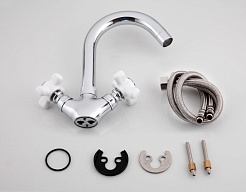 Frap Смеситель для раковины H18 F1318 хром – фотография-2