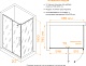 RGW Душевой уголок Classic CL-046B 120x80 профиль черный стекло матовое сатинат – фотография-12