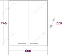 Onika Шкаф навесной Кредо 60 – фотография-2