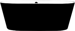 BelBagno Акриловая ванна BB200-1700-800-NERO 170x80 – фотография-1