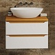 Mixline Мебель для ванной Виктория 70 подвесная белая софт/дуб светлый – картинка-23