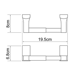 WasserKRAFT Держатель туалетной бумаги "Exter K-5222" – фотография-3