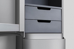 Am.Pm Пенал для ванной Sensation L серый шелк – фотография-3