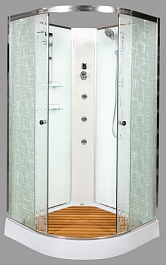 DTO Душевая кабина ЕМ1510 N (без крыши) с гидромассажем – фотография-1