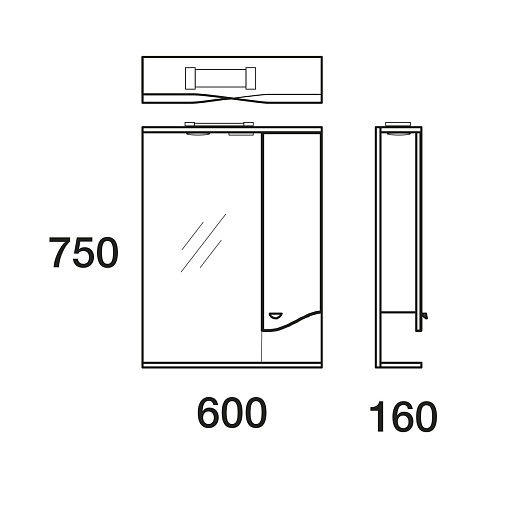 Merkana Мебель для ванной комнаты Роман 60 салатовая – картинка-7