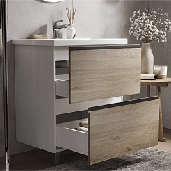 Vigo Тумба под раковину Cross 700-0-2 дуб давос натуральный – фотография-4