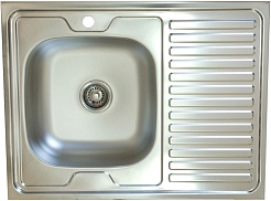 КромРус Мойка кухонная S-220, 1.5" левая – фотография-1