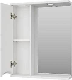 Misty Зеркальный шкаф Атлантик 60 L белый – фотография-4