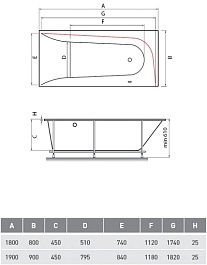 Vayer Акриловая ванна Boomerang 180x80 R – фотография-4