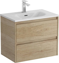 BelBagno Тумба с раковиной Kraft 39 60 подвесная Rovere Nebrasca Nature с раковиной BB-8099-3-60 – фотография-1