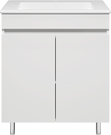 Misty Мебель для ванной Енисей 70 белая – фотография-2