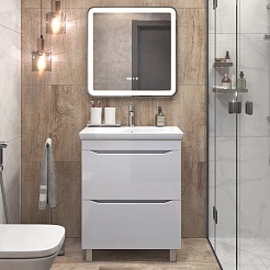 Vigo Тумба под раковину Grani 70 напольная белая – фотография-2