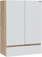 СанТа Навесной шкаф Марс 60x90 над стиральной машиной белый/янтарное дерево