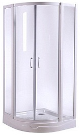 Am.Pm  Душевой уголок Sense W75E-225-080WF 80х80 профиль белый, матовое стекло – фотография-1