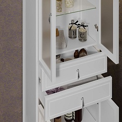 Opadiris Шкаф-пенал для ванной Риспекто 60 белый – фотография-3