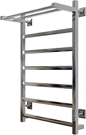 Aringa Полотенцесушитель электрический Порто 80x50 AR03013CH с полкой хром – фотография-2