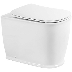 BelBagno Унитаз приставной Prado BB10150CB/BB10150SC безободковый – фотография-1