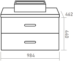 Brevita Тумба под раковину Krona 100 белая – фотография-6