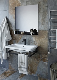 Sanflor Зеркало Тайлер 70 черный муар – фотография-5