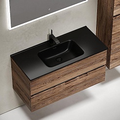 Sancos Тумба с раковиной Urban 100 дуб чарльстон раковина Element 101 CN7003MB – фотография-2