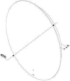 Am.Pm Зеркало X-Joy 50 круглое с подсветкой – фотография-10